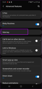 Come personalizzare la chiave laterale su Samsung Galaxy Note 10