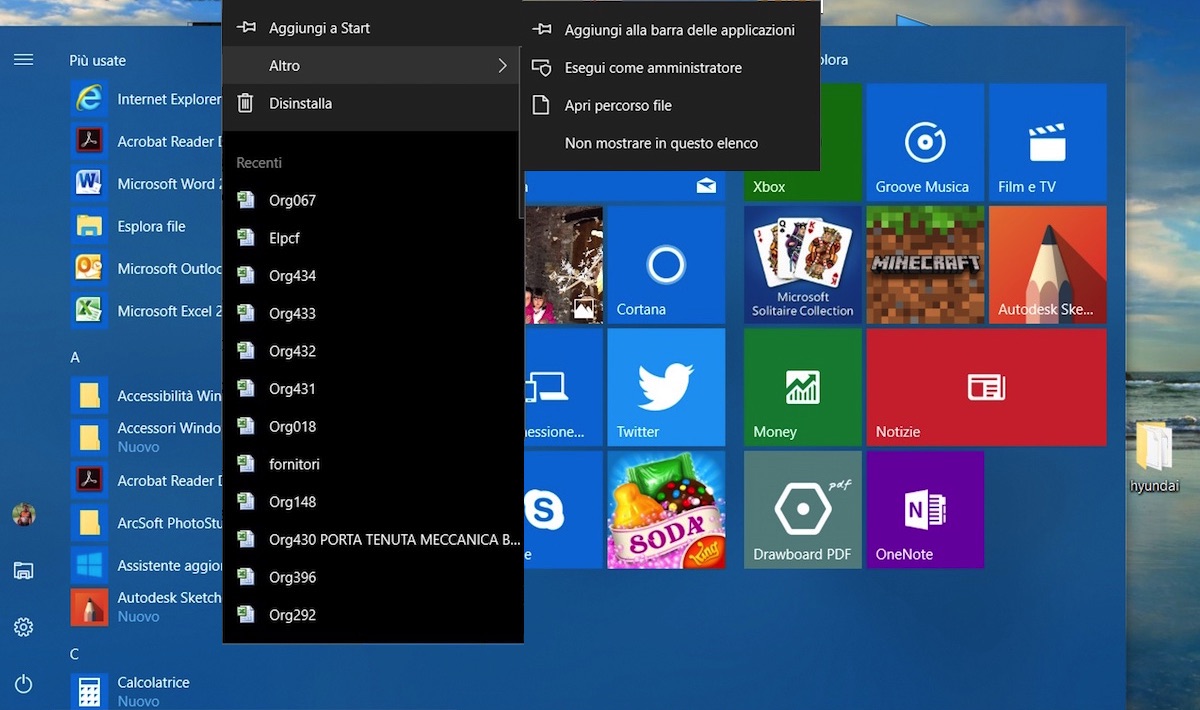 Come disinstallare applicazioni agendo dal menu Start di Windows 10Come disinstallare applicazioni agendo dal menu Start di Windows 10